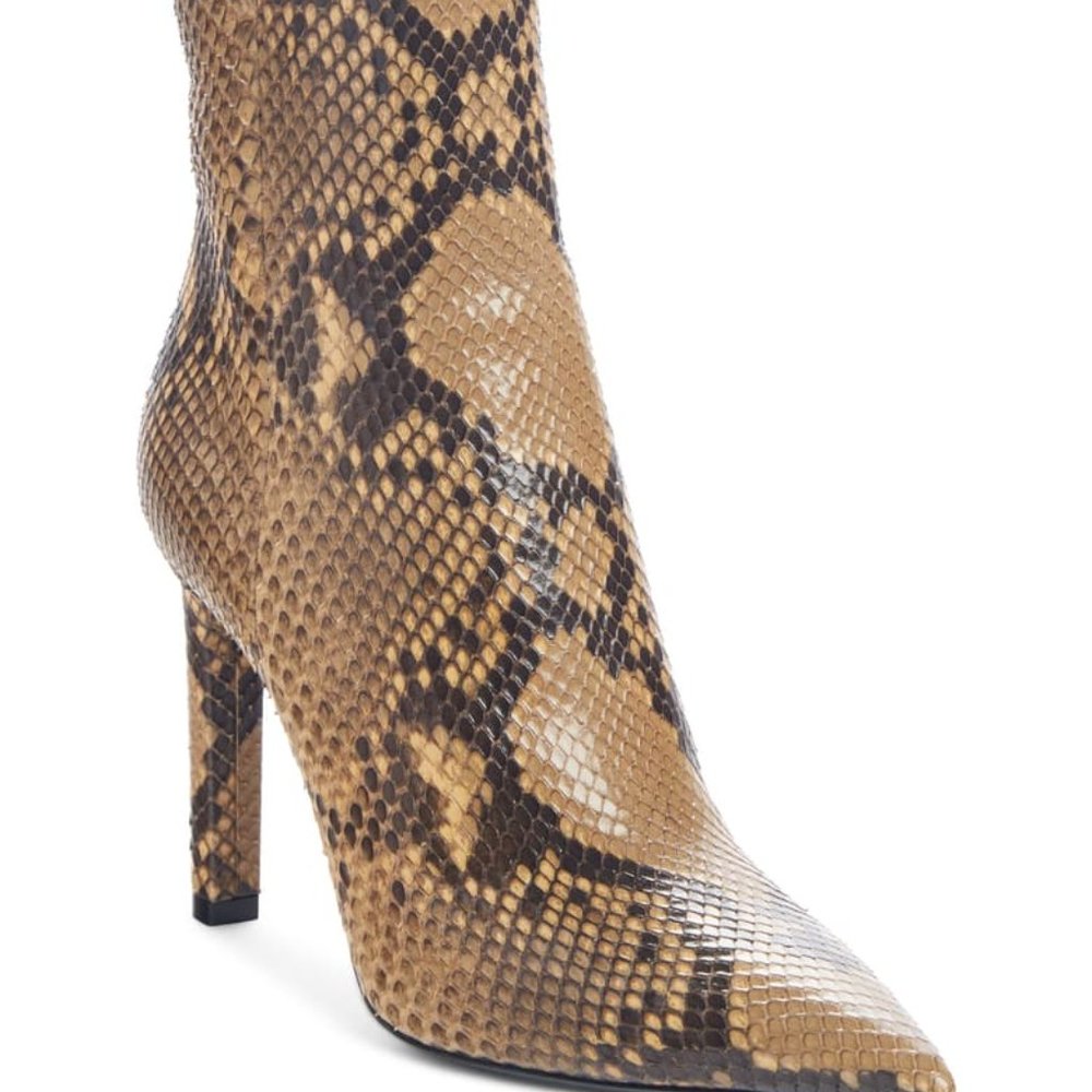 Saint Laurent Kate Python Booties - snakeskin 6